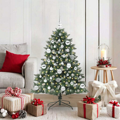 Vidaxl Artificial Christmas Tree With 150 Leds With Stand Green 120 Cm