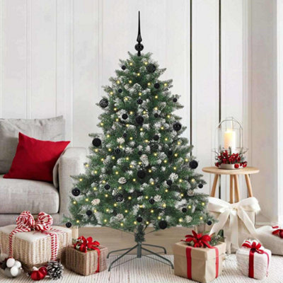Vidaxl Artificial Christmas Tree With 150 Leds With Stand Green 150 Cm from B&Q