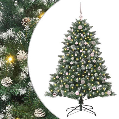 Vidaxl Artificial Christmas Tree With 150 Leds With Stand Green 150 Cm from B&Q