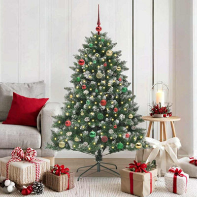 Vidaxl Artificial Christmas Tree With 150 Leds With Stand Green 150 Cm