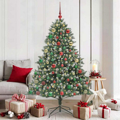 Vidaxl Green Artificial Christmas Tree With Stand 126 X 126 X 180 Cm