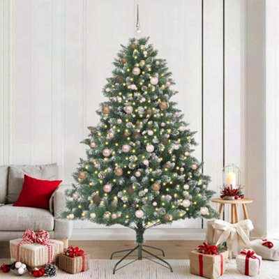 Vidaxl (210 Cm) Artificial Christmas Tree With Stand Xmas Tree Christmas Decoration Pvc - Image 3