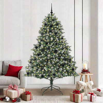 Vidaxl Artificial Christmas Tree With 300 Leds With Stand Green 210 Cm