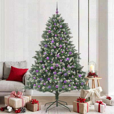 Vidaxl Artificial Christmas Tree With 300 Leds With Stand Green 210 Cm from B&Q