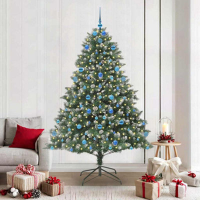 Vidaxl Artificial Christmas Tree With 300 Leds With Stand Green 210 Cm from B&Q