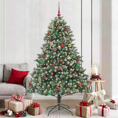 Vidaxl Green Artificial Christmas Tree With Stand 140 X 140 X 210 Cm