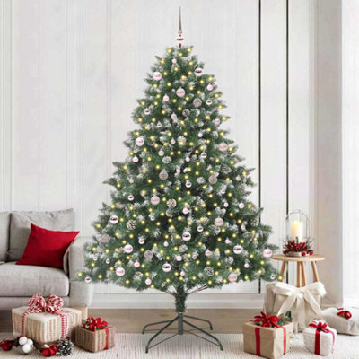Vidaxl Artificial Christmas Tree With 300 Leds With Stand Green 240 Cm