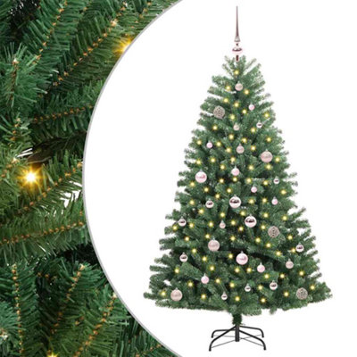 Vidaxl Artificial Hinged Christmas Tree Green 150 Cm Pvc And Metal from B&Q