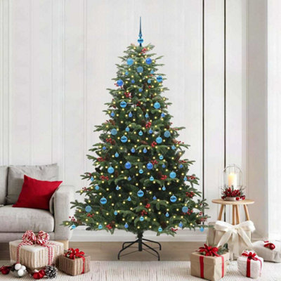 Vidaxl Artificial Christmas Tree With Led Strip Lights Green 210 Cm