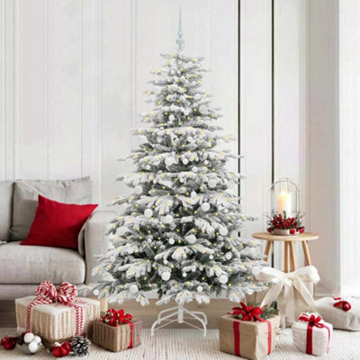 Vidaxl Artificial Hinged Christmas Tree White 180 Cm Pe And Pvc from B&Q