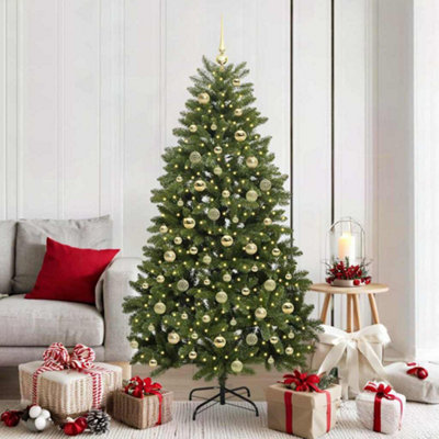 Vidaxl Green Artificial Christmas Tree 180 Cm Pvc And Metal