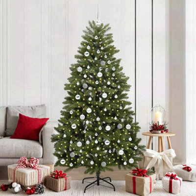 Vidaxl Green Artificial Christmas Tree 210 Cm Pvc And Metal