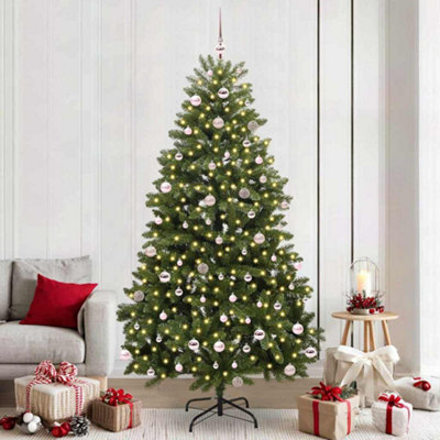 Vidaxl Green Artificial Christmas Tree 240 Cm Pvc And Metal