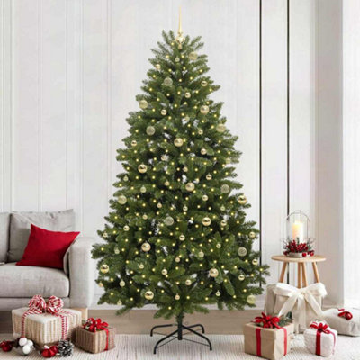 Vidaxl Green Artificial Christmas Tree 240 Cm Pvc And Metal