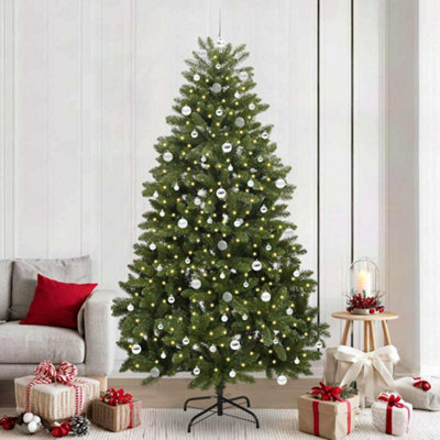 Vidaxl Green Artificial Christmas Tree 240 Cm Pvc And Metal