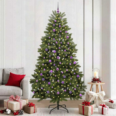 B&Q -  Artificial Christmas Tree Green 240 Cm Pvc And Metal