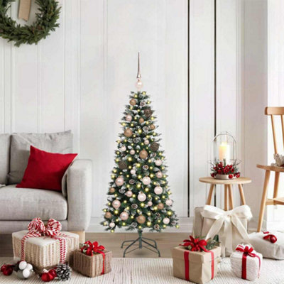 Vidaxl Green Artificial Christmas Tree With 150 Leds 55 X 55 X 120 Cm