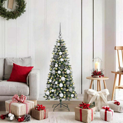 Vidaxl Green Artificial Christmas Tree With 150 Leds 55 X 55 X 120 Cm
