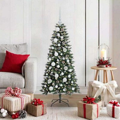 Vidaxl Green Artificial Christmas Tree With 150 Leds 55 X 55 X 120 Cm