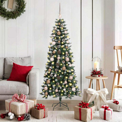 Vidaxl Artificial Christmas Tree With 150 Leds With Stand Green 150 Cm