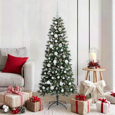 Vidaxl Artificial Christmas Tree With 150 Leds With Stand Green 150 Cm from B&Q