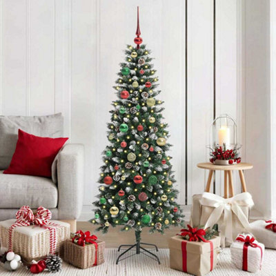Vidaxl Artificial Christmas Tree With 150 Leds With Stand Green 150 Cm from B&Q