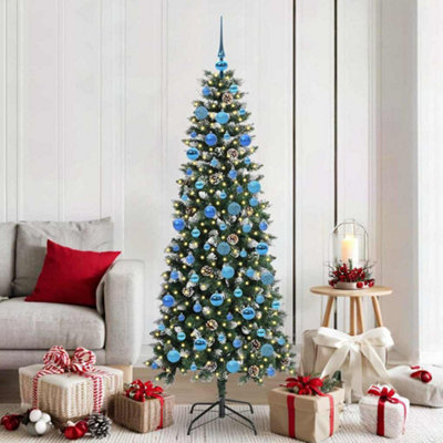 Vidaxl Artificial Christmas Tree With 300 Leds With Stand Green 180 Cm from B&Q