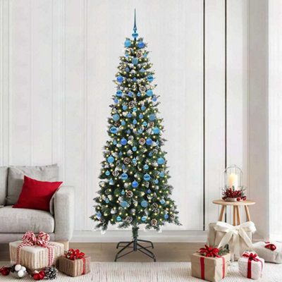 Vidaxl Artificial Christmas Tree With 300 Leds With Stand Green 210 Cm from B&Q