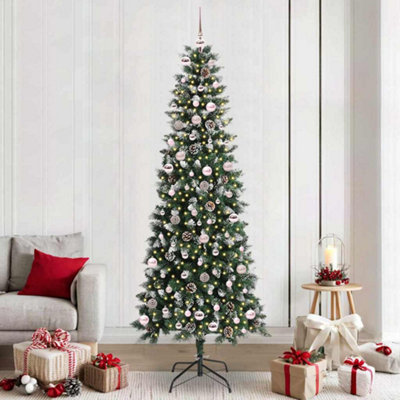 Vidaxl Artificial Christmas Tree With 300 Leds With Stand Green 240 Cm