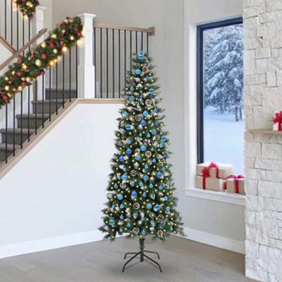 Vidaxl Artificial Christmas Tree With 300 Leds With Stand Green 240 Cm