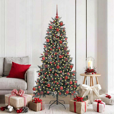 Vidaxl Green Artificial Christmas Tree With 300 Leds 99 X 99 X 180 Cm