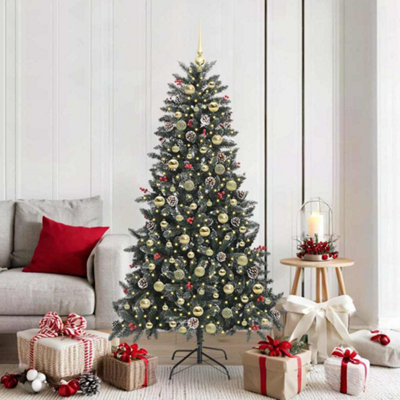 Vidaxl Green Artificial Christmas Tree With 300 Leds 99 X 99 X 180 Cm