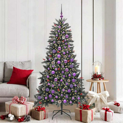 Vidaxl Artificial Christmas Tree With 300 Leds With Stand Green 180 Cm from B&Q