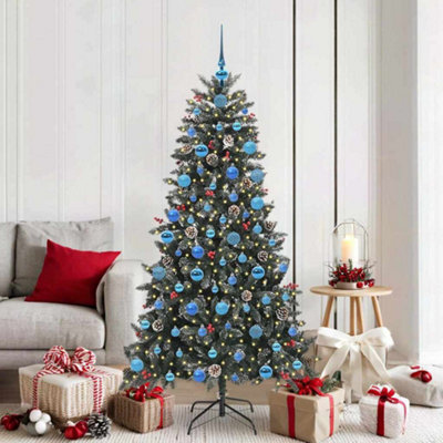 Vidaxl Artificial Christmas Tree With 300 Leds With Stand Green 180 Cm from B&Q