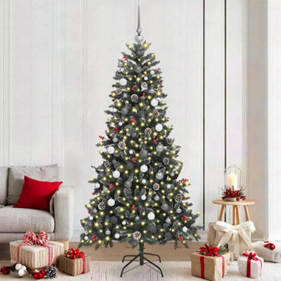 Vidaxl Green Artificial Christmas Tree With Stand 114 X 114 X 210 Cm