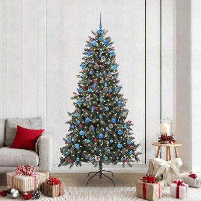 Vidaxl Green Artificial Christmas Tree With Stand 114 X 114 X 210 Cm