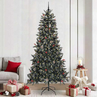 Vidaxl Artificial Christmas Tree With 300 Leds With Stand Green 240 Cm