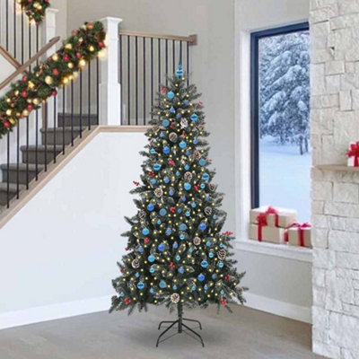 Vidaxl Artificial Christmas Tree With 300 Leds With Stand Green 240 Cm from B&Q