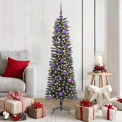 Vidaxl Artificial Christmas Tree With 150 Leds With Stand Green 150 Cm from B&Q