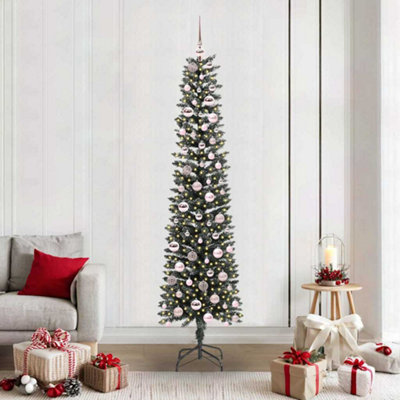vidaXL Artificial Christmas Tree with 300 LEDs, Green 210 cm - Image 4