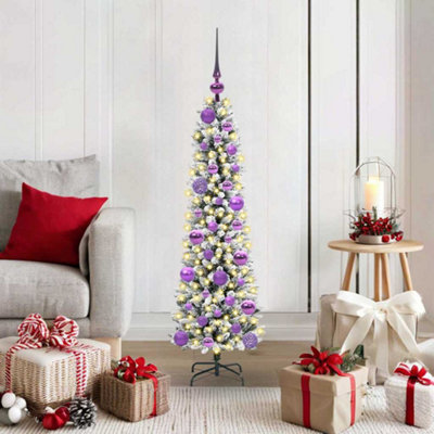 Vidaxl Artificial Christmas Tree With 150 Leds With Stand White 120 Cm from B&Q
