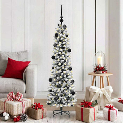 Vidaxl Artificial Christmas Tree With 150 Leds With Stand White 150 Cm from B&Q