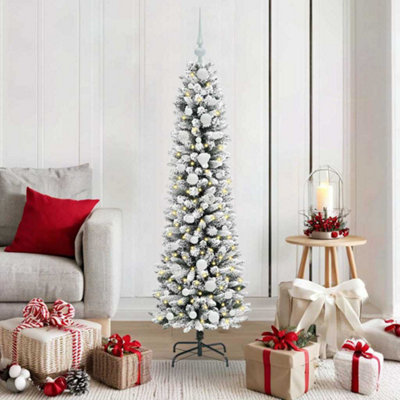 Vidaxl Green/White Artificial Christmas Tree With 150 Leds And 150 Cm