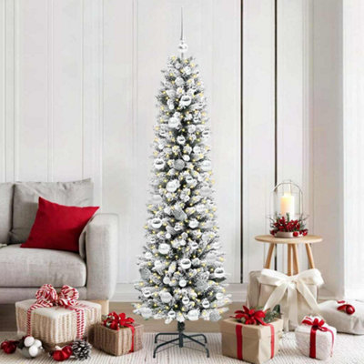 Vidaxl Green/White Artificial Christmas Tree With 300 Leds And 180 Cm