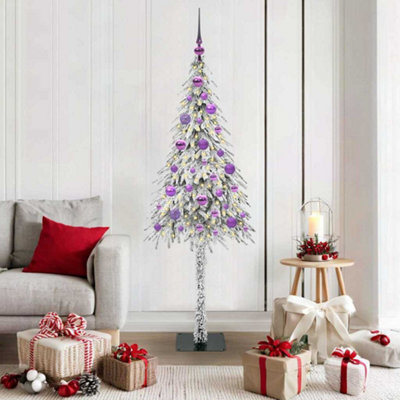 Vidaxl Christmas Tree With 150 Leds White 150 Cm Pe And Steel - Image 3