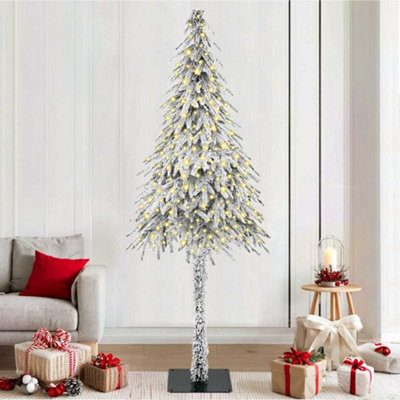 Vidaxl Christmas Tree With 300 Leds White 210 Cm Pe And Steel from B&Q