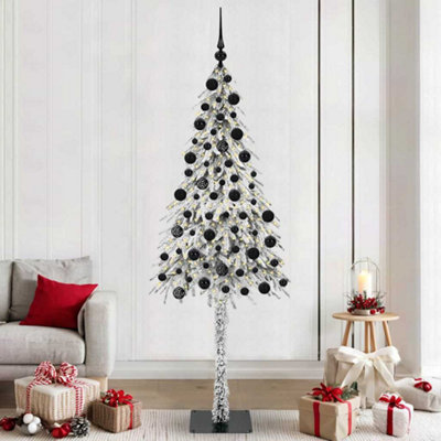 Vidaxl Christmas Tree With 300 Leds White 210 Cm Pe And Steel from B&Q