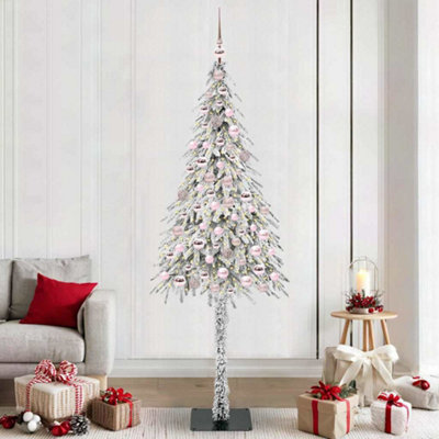 Vidaxl Christmas Tree With 300 Leds White 210 Cm Pe And Steel from B&Q