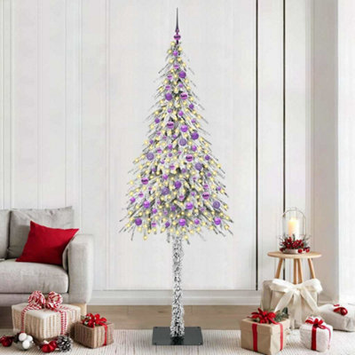 Vidaxl Christmas Tree With 300 Leds White 210 Cm Pe And Steel from B&Q