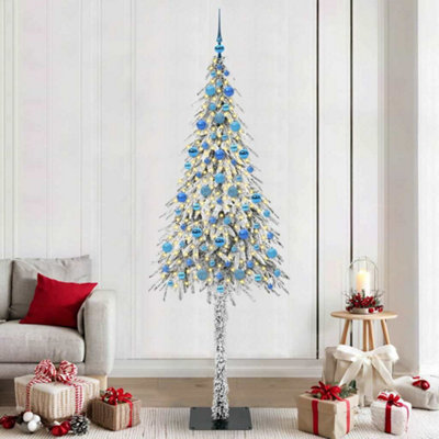 Vidaxl Christmas Tree With 300 Leds White 210 Cm Pe And Steel from B&Q